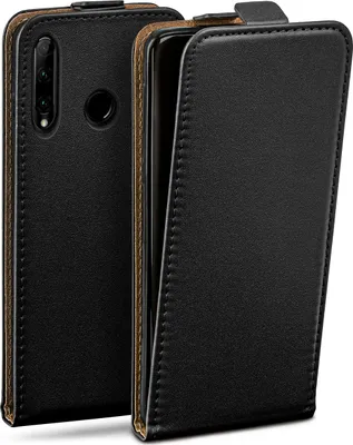 Produktbild von moex® Flip Case kompatibel mit Honor 20 Lite / 20e - Hülle mit 360 Grad Schutz, Schwarz