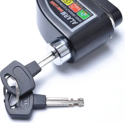 Image de Kit de freinage à disque étanche pour moto Kit de freinage à disque antivol pour moto en alliage d'aluminium noir