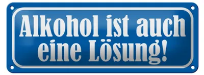 Produktbild von Blechschild Spruch 27x10cm ist auch eine Lösung Dekoration
