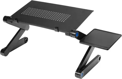 Produktbild von Laptoptisch verstellbar und klappbar, für Bett, 60 x 33 cm, für Laptops bis 17 Zoll
