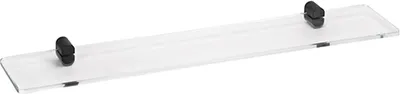 Produktbild von BORGANIC BLACK Glasablage Messing Glas 116x600x40 mm für Bad & WC >> zum Bohren