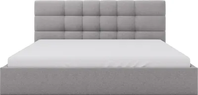 Produktbild von Bett mit Stauraum 200 x 200 cm – Stoff – Grau – ELIAVA