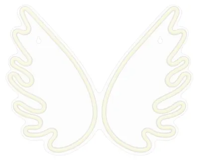 Image de Forever Light Néon PLEXI LED WINGS blanc Veilleuses FPNE09X