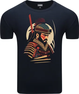 Obrázek produktu pro Diarbo pánské tričko s klasickým potiskem Samurai tmavě modré velikost XL