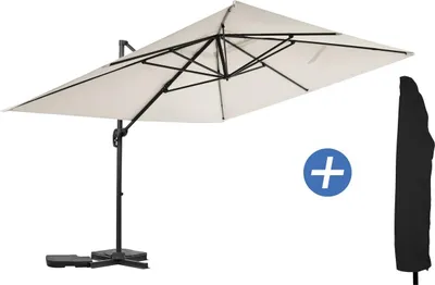 Obrázek produktu pro Hliníkový slunečník Sky 4" - 3 x 4 m - Ecru - S krytem