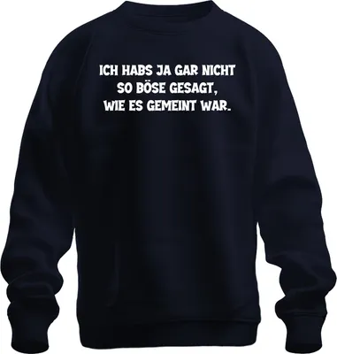 Immagine prodotto di Non l'ho detto così male come lo intendevo io divertente detto sarcastico unisex felpa pullover, Navy, S