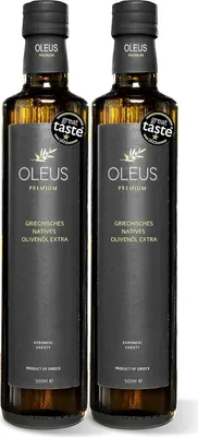 Produktbild von OLEUS PREMIUM Griechisches Olivenöl kaltgepresst, nativ extra | aus Koroneiki Oliven Premium 2x 500ml