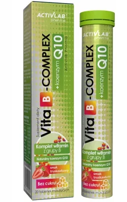 Zdjęcie produktu dla ActivLab Pharma Vita B-Complex + Koenzym Q10, 20 tabletek musujących