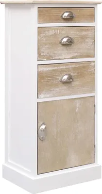 Produktbild von Beistellschrank 38x28x86 cm Massivholz Paulownia