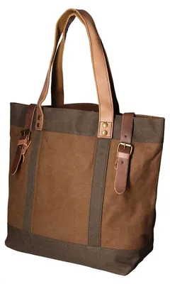 Obrázok produktu pre Lux Handtas: Dámska kabelka, materiál: plátno a koža, ručná výroba, jedno vrecko, farba: taupe