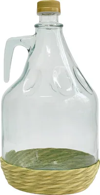 Zdjęcie produktu dla Balon do wina GLASS Balon fermentacyjny Balon szklany z korkiem BAROWIN DAMA 3 L