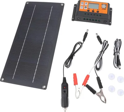 Obrázek produktu pro 60W sada regulátoru solárních panelů Monokrystalický křemíkový solární panel nabíječka 12V 24V 100A regulátor pro RV auto loď