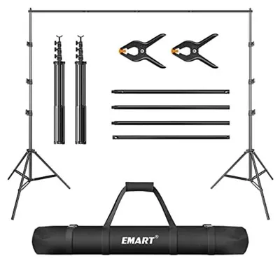 Zdjęcie produktu dla Stojak tła fotograficznego - Regulowany - 2,6 x 3 m - Zestaw
