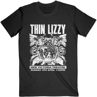 Immagine prodotto di Thin Lizzy | Maglietta ufficiale della band | Jailbreak Flyer, X-Large, Nero