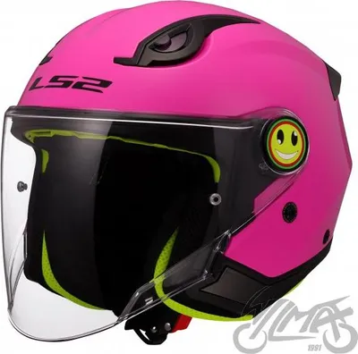 Obrázek produktu pro Motocyklová helma LS2 OF622 Funny II Solid Pink velikost M růžová