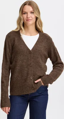 Produktbild von Fransa FRElise Damen Strickjacke Cardigan mit V-Ausschnitt Knopfleiste Regular fit