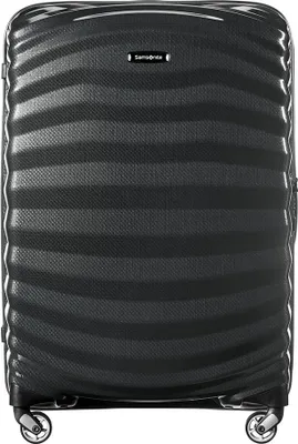 Produktbild von Samsonite Lite-Shock Spinner, Karre, Schwarz, Medium, 4 Rad/Räder, Spinnrad, Zahlenschloss