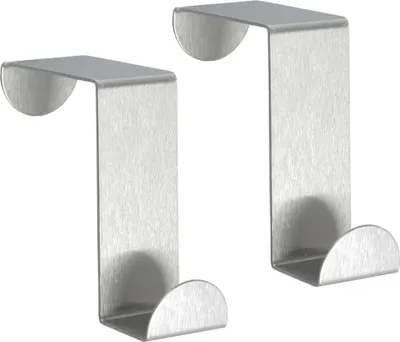 Produktbild von Orion Handtuchhaken Türhaken Metallhaken Kleiderhaken Türgarderobehaken Haken für Türen Stahl 2er Set
