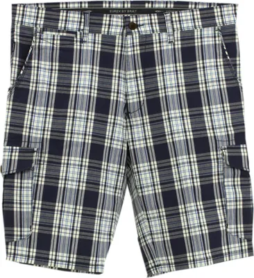 Produktbild von 28990 Eurex by Brax, Ex Bud 372, Herren kurze Jeans Shorts Bermudas, Gabardine Stretch, blau weiß kariert, D 50 W 34