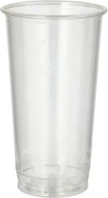 Produktbild von 1800 Papstar Bierbecher, PLA pure 0,2 l Ø 7,05 cm, 12,4 cm glasklar / 0,25 l 89003