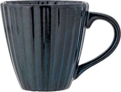 Produktbild von Bloomingville Becher LATINA Dunkelblau mit Henkel Tasse Keramik 220 ml