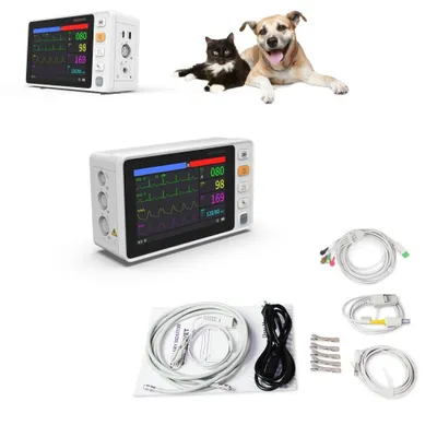 Obrázek produktu pro Přenosný 5,0" barevný LCD monitor pro veterinární medicínu s 6 parametry pro psy a kočky