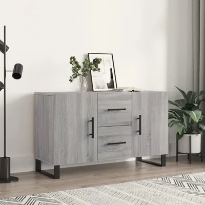 Produktbild von The Living Store Sideboard Grau Sonoma 100x36x60 cm Holzwerkstoff