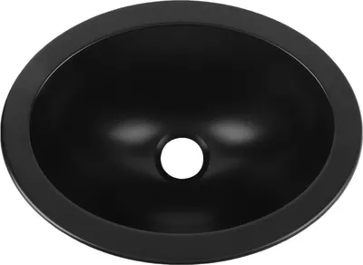 Immagine prodotto di Lavabo rotondo per camper, 11,4 x 8,7 x 4,7 pollici, acciaio inossidabile 304, scarico da 1,6 pollici, salvaspazio per camper, barche, yacht, bagni, cucine