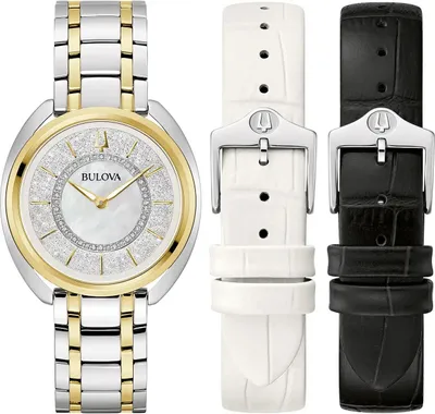 Produktbild von Bulova Damenuhr Bulova Duality Diamanten Geschenk-Set Damen Bulova-98X134