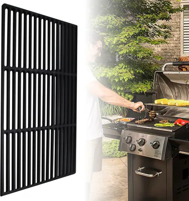 Immagine prodotto di TolleTour Griglia in ghisa 60x40 cm Griglia per barbecue a gas e barbecue a carbonella Smaltata