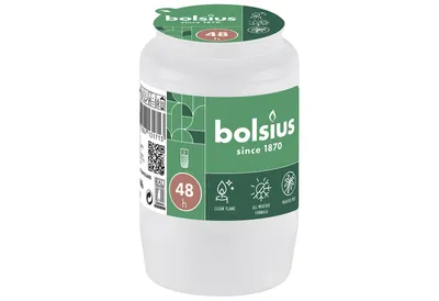 Produktbild von BOLSIUS Kompolicht o.Palmöl Nr 3 weiß 20 Stück Verkaufseinheit 411552 8717847131713
