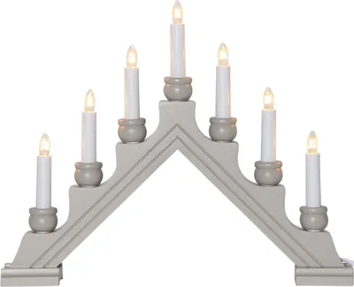 Produktbild von Star Trading 276-47, Leichte Dekorationsfigur, Beige, IP20, Weiß, 7 Glühbirne(n), E10