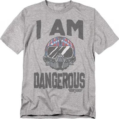 Produktbild von Top Gun - "The I Am Dangerous" T-Shirt für Herren/Damen Uni TV23486 (XXL) (Sportliches Heather)