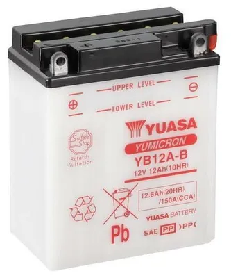 Productafbeelding van YUASA loodaccu zonder zuurpakking - YB12A-B