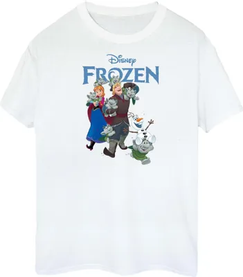 Produktbild von Disney - "Frozen Happy Trolls" T-Shirt für Damen BI48133 (M) (Weiß)