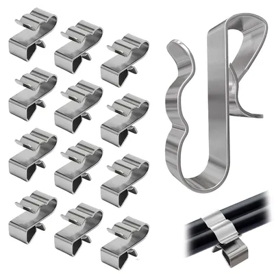 Produktbild von Kabelklemmen, 60 Stück Kabelclips, Kabelschellen aus rostfreiem Stahl, Photovoltaik-Kabelklemmen, Geeignet für 4 quadratische 2 Drähte