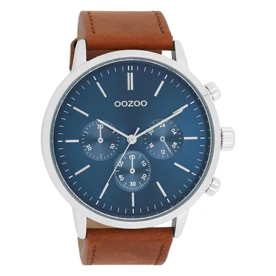 Produktbild von Oozoo Armbanduhr braun Leder Timepieces Herren Analog-Quarzuhr UOC11200