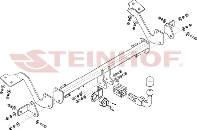 Produktbild von Z547592 Anhängerkupplung passend für PEUGEOT Partner II 11/2011-06/2018 abnehmbar