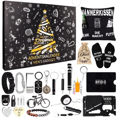 Produktbild von Werkzeug Adventskalender 2026 für Männer Erwachsene Herren Inhalt des Produkts
