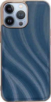 Produktbild von Mobigear Wavy iPhone 14 Pro Max Hülle Hardcase Backcover - Blau