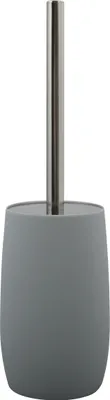Produktbild von MSV WC Bürste Klobürste Toilettenbürste „Asti“ mit hygienischem Behälter und Soft Touch Oberfläche Grau