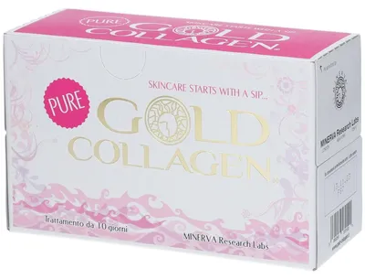 Productafbeelding van GOLD COLLAGEN PURE, 10 flacons van 50 ml
