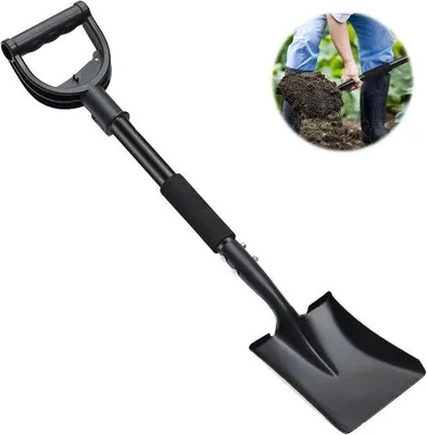 Produktbild von Kleiner robuster Gartenschaufel 78 cm, leicht, Metall