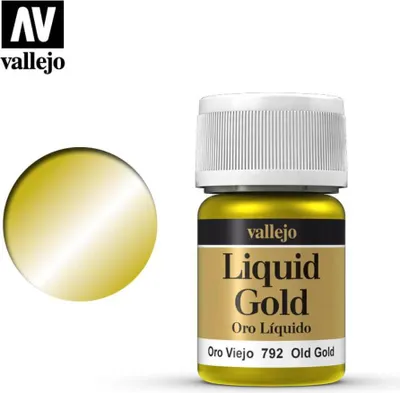 Produktbild von Vallejo 70.792, Gold, Farbe auf Alkoholbasis, Flüssigkeit, 35 ml, 1 Stück(e)