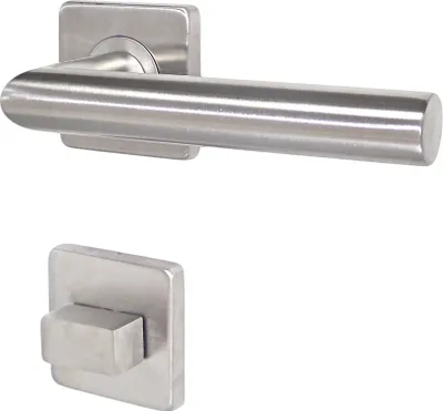 Produktbild von Edelstahl Türbeschlag MO-0010 R WC Türdrücker Türklinke Türgriffe