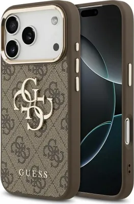 Obrázok produktu pre GUESS case for IPHONE 17 Air GUHCP17M4GMGCGR (PU W/ Big 4G Classic Logo) gold black