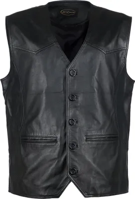 Produktbild von JCC Lederweste Pramo 2 Herren black 3XL