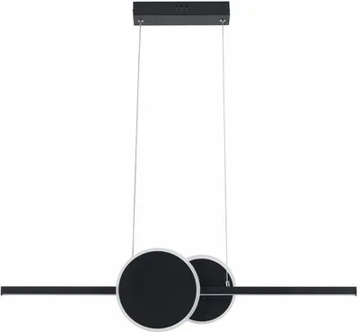 Zdjęcie produktu dla Lampa wisząca LED Gendra czarna 23W Neutralna biel 1840lm metal wym:120x80x6cm IP20 Reality