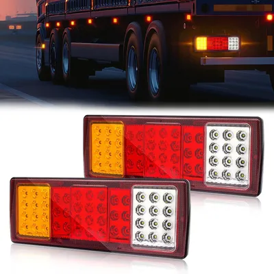 Obrázek produktu pro LED zadní světla pro přívěs, 12 V, 24 V, multifunkční, s 48 LED diodami