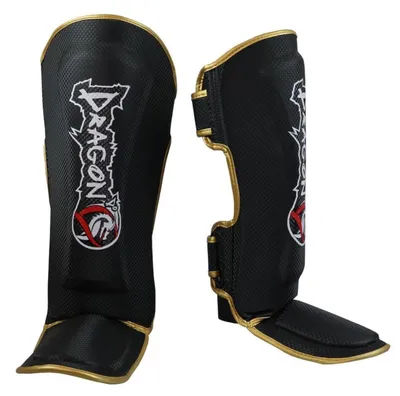 Immagine prodotto di DRAGON DO: protezioni per le tibie per Muay Thai, kickboxing e MMA, adatte a uomini, donne e bambini, con una vestibilità perfetta e un'imbottitura ideale, e utilizzabili anche per altri sport da combattimento (JR)